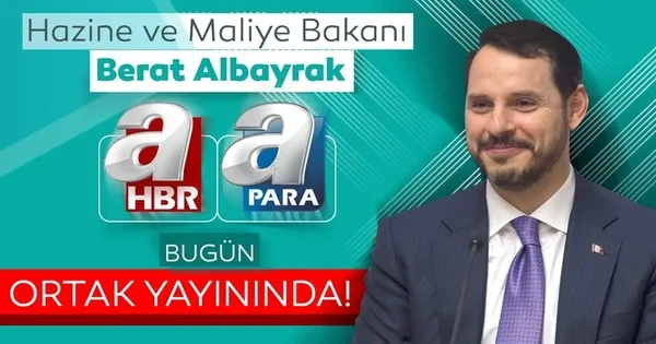 Hazine ve Maliye Bakanı Berat Albayrak, A Para ve A Haber ortak yayınına katılacak - 1