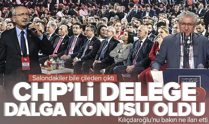 CHPli delege dalga konusu oldu