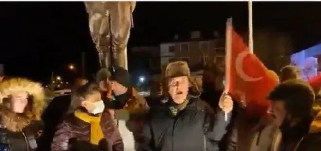 CHP’li Ardahan Belediye Başkanı Faruk Demir’den büyük skandal! Atatürk Anıtı’na yapılan provokasyonu kınamaya sarhoş geldi