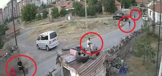Kayseri’de 5 kişinin yaralandığı silahlı kavga kamerada