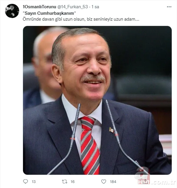 Başkan Erdoğan'ın 68'inci doğum günü | Sosyal medyadan binlerce kişi kutladı: İyi ki doğdun Reis 11