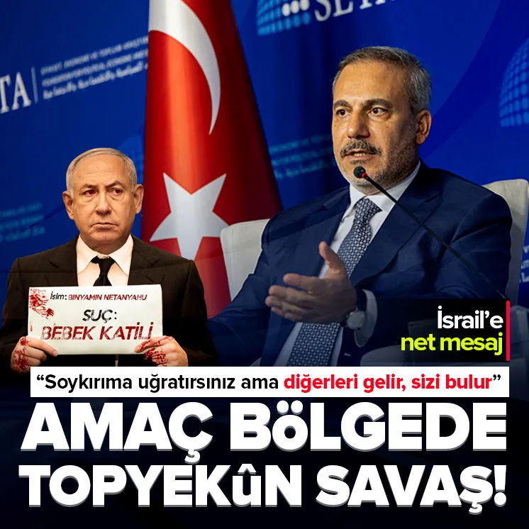 Bakan Fidandan İsraile net mesaj