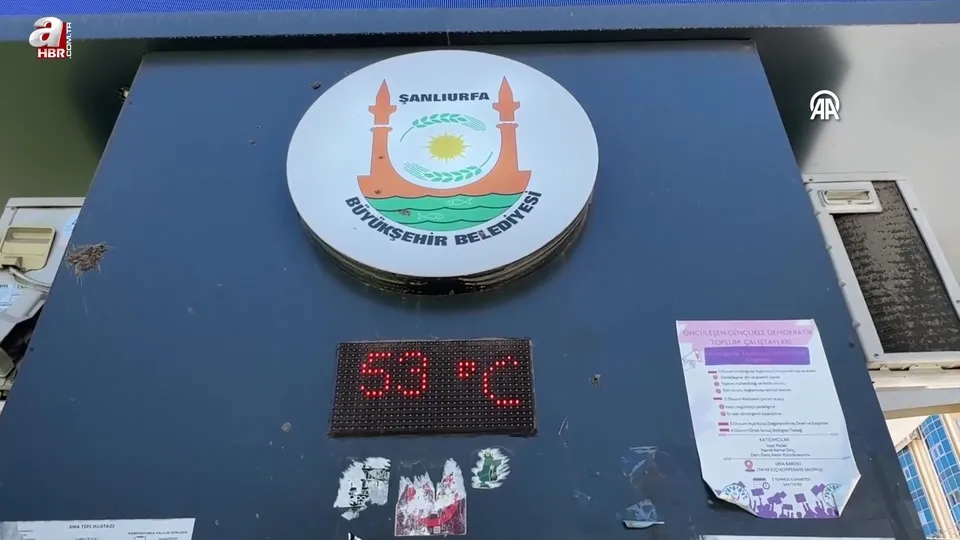Şanlıurfa’da termometreler 53 dereceyi gösterdi