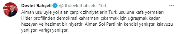 MHP Genel Başkanı Devlet Bahçeli'den son dakika açıklamaları: Alman Sol Partisi’nin Kandil ve Pensilvanya’yla bağı... - 13