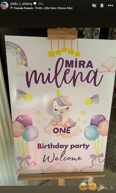 Yıldız Çağrı Atiksoy ile Berk Oktay'ın kızı Mira Milena annesinin kopyasıymış! 4