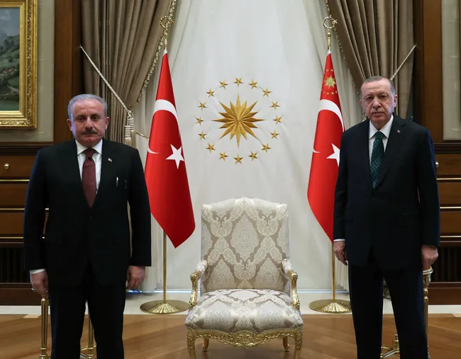 Son dakika: Başkan Erdoğan TBMM Başkanı Şentop'u kabul etti - 1