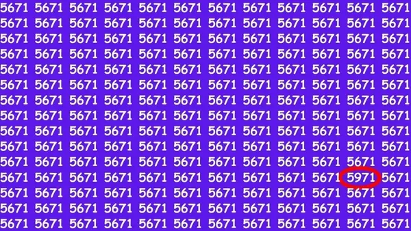 1701186039523.jpeg Resimdeki 5971 sayısını 10 saniyede bulabilir misiniz? Görebilen çok az kişi var! - 5