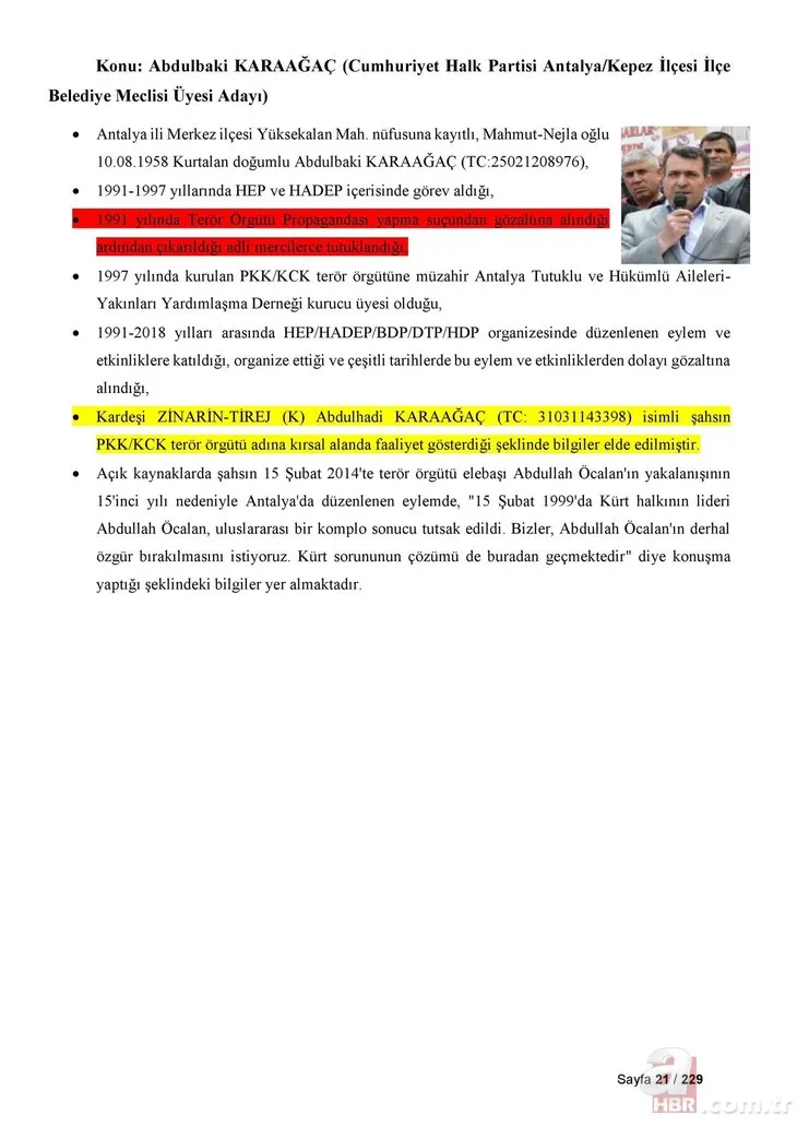 CHP listelerinde PKK'lı kaynıyor! İşte terörle bağlantılı 229 CHP'li isim!