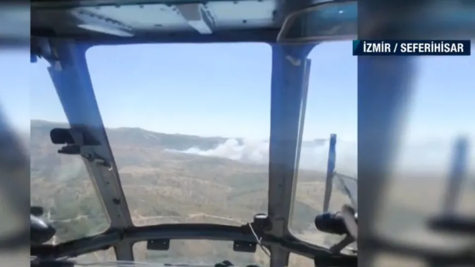 İzmir Seferihisar’da orman yangını