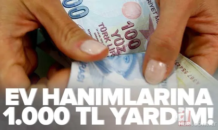 Ev hanımlarına 1000 TL nakit destek! İki ayda bir hesaplara geçecek! e-Devlet'ten başvuran PTT'den alacak! 1