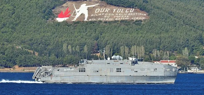 ABD askeri gemisi, Çanakkale Boğazı’ndan geçti