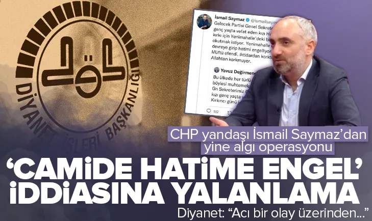Diyanet’ten İsmail Saymaz’a yalanlama