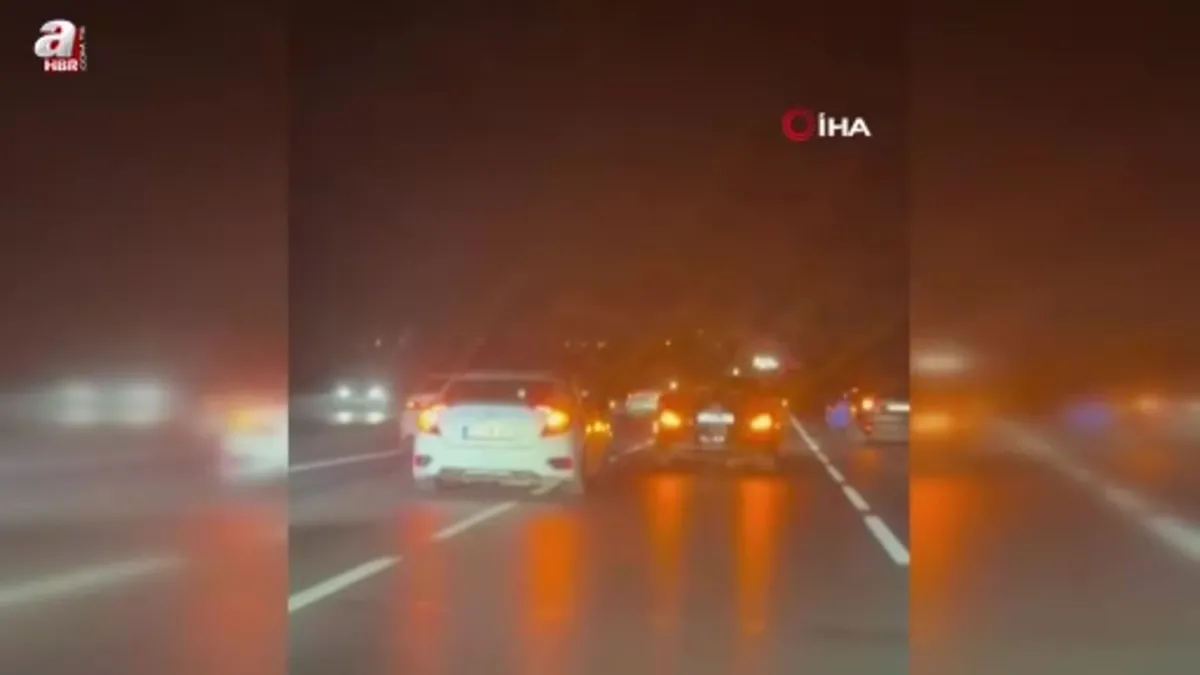 Bağcılar-Sultangazi yolunda tehlikeli düğün konvoyu kamerada