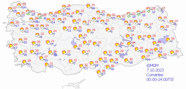 1696576985959.png Kış yavaş yavaş geliyor! Sıcaklıklar düşecek sağanak yağış yolda! Meteoroloji gün vererek uyardı... - 7