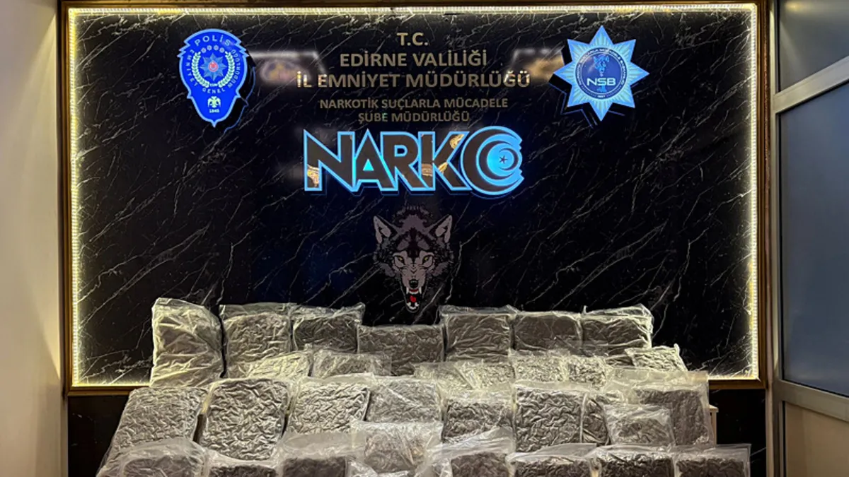 Edirne'de zehir alarmı! 26 kilo sentetik uyuşturucu ele geçirildi