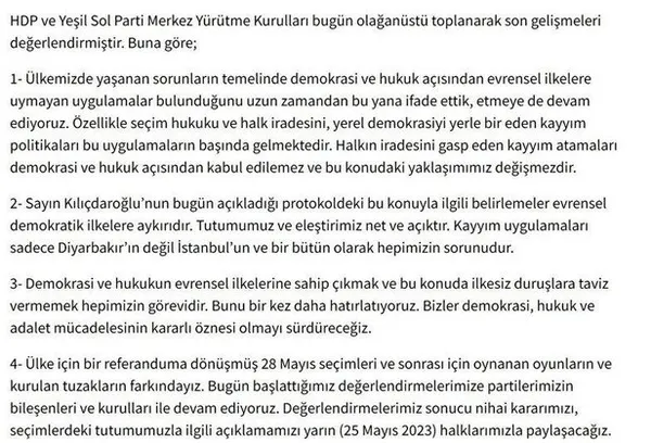 Son dakika | Ümit Özdağ Kandil ittifakında! HDP’den 2. tur kararı: Kılıçdaroğlu’nu destekleyeceğiz