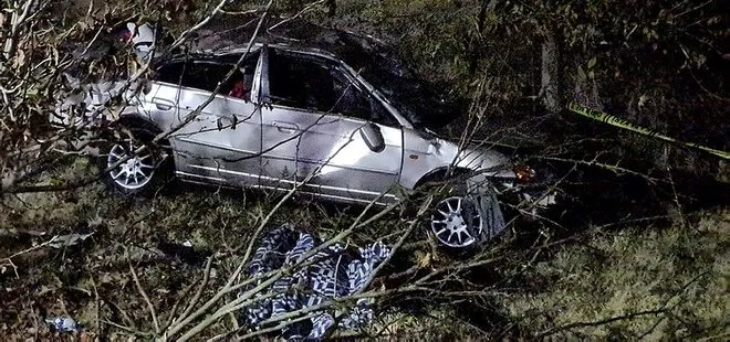 Karabük’te feci kaza! Evin bahçesine düşen otomobilde bir kişi hayatını kaybetti