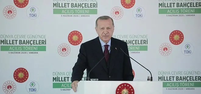 Son dakika: Başkan Erdoğan’dan Millet Bahçesi mesajı
