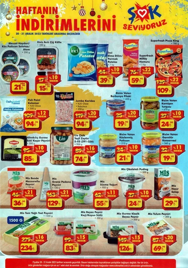 ŞOK 23 Aralık aktüel ürünler kataloğu yayınladı! Yılbaşı süsleri, oyunları, atıştırmalıkları ve günü destekleyecek gıda ürünlerinin fiyatı düştü! - 8