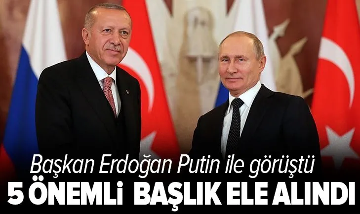 İletişim Başkanlığı'ndan Başkan Erdoğan ile Vladimir Putin arasında kritik görüşmeye ilişkin açıklama