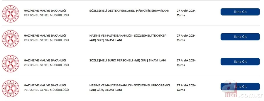 KAMU PERSONEL ALIMI | Hazine ve Maliye Bakanlığı (HMB) 456 sözleşmeli personel alımı yapıyor 3