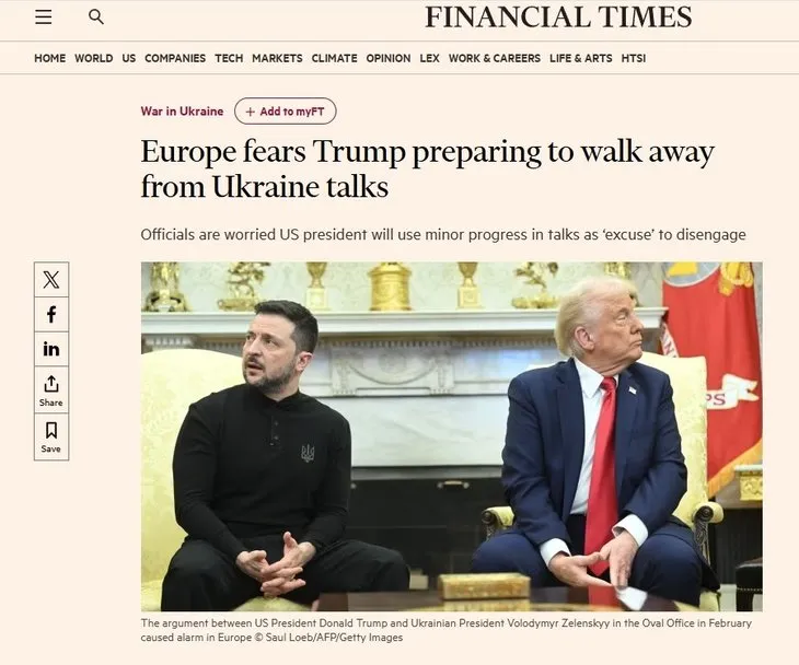 İngiliz basınından flaş iddia! Trump’ın sabrı taştı: ABD, Rusya-Ukrayna müzakerelerinden çekiliyor mu?