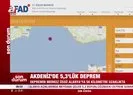 Antalya Alanya’da 5,3 büyüklüğünde deprem!