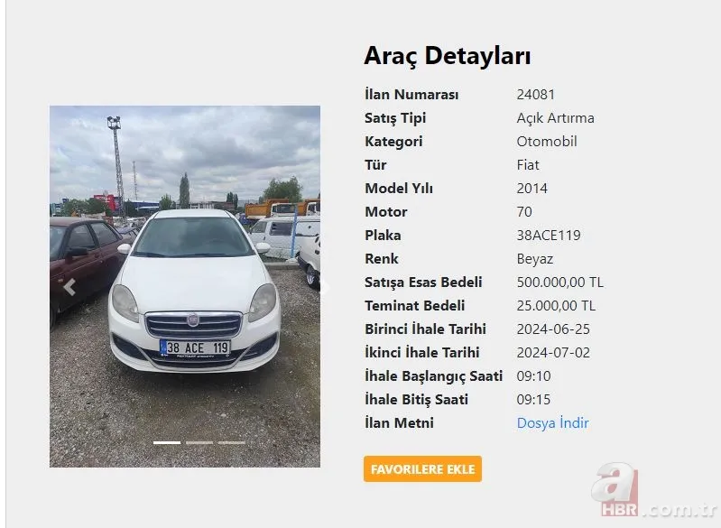 Ucuza satılık 2. el ilanlarını gören akın ediyor: SGK'dan satılık Fiat sadece 500 bin TL! 5