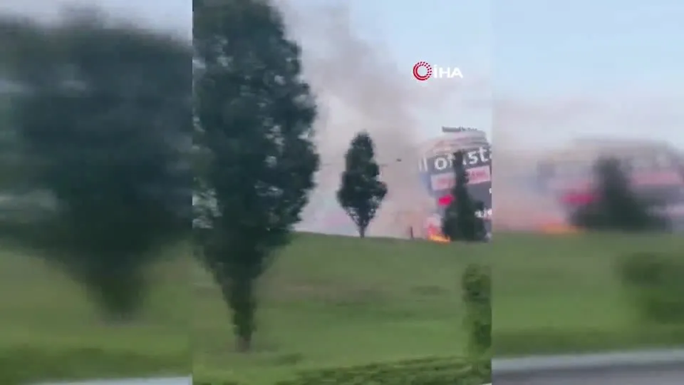Başakşehir’de Mall of İstanbul AVM’nin otoparkında korkutan yangın