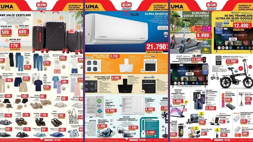 BİM'de 11 Temmuz’a özel klima sadece 21.790 TL! İşte aktüel ürünleri listesi: Klima, süpürge, valiz ve daha fazlası