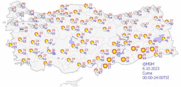 1696576968845.png Kış yavaş yavaş geliyor! Sıcaklıklar düşecek sağanak yağış yolda! Meteoroloji gün vererek uyardı... - 6