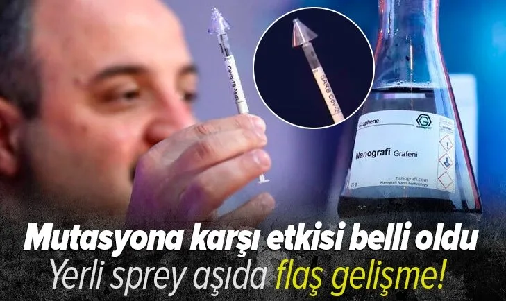 Sağlık Bakanı Fahrettin Koca duyurmuştu! Yerli sprey aşıda flaş gelişme: Mutasyona karşı etkisi belli oldu