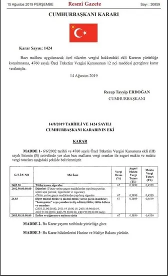 Sigaraya 5 TL zam geldi mi? | 26 Ağustos Sigara fiyatları | İşte zamlı sigara fiyatları listesi