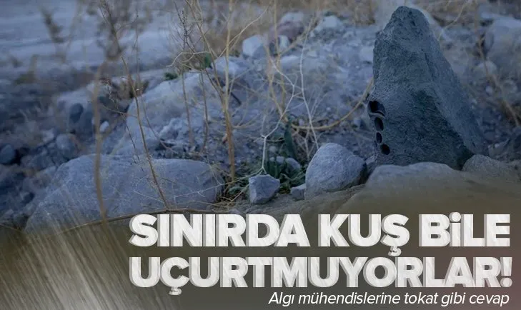 Algı mühendislerine tokat gibi cevap! Sınırlarda adeta kuş uçurtulmuyor
