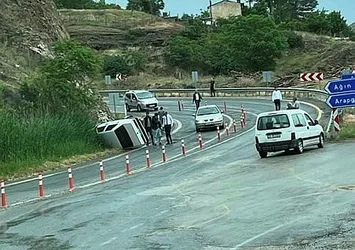 Elazığ’da trafik kazası: 1 yaralı