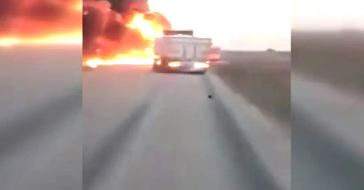 Irak’ta petrol yüklü tanker patladı: 5 ölü