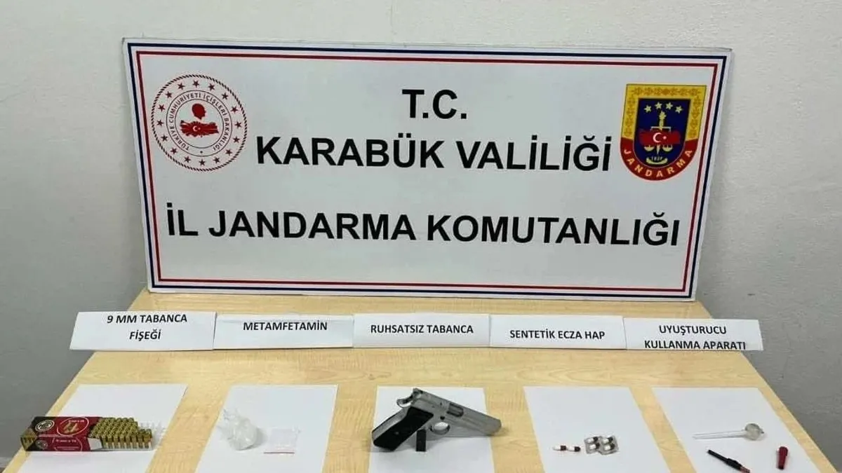 Karabük'te uyuşturucu ve patlayıcı ele geçirildi