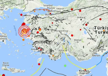 Ege Denizi'nde deprem!