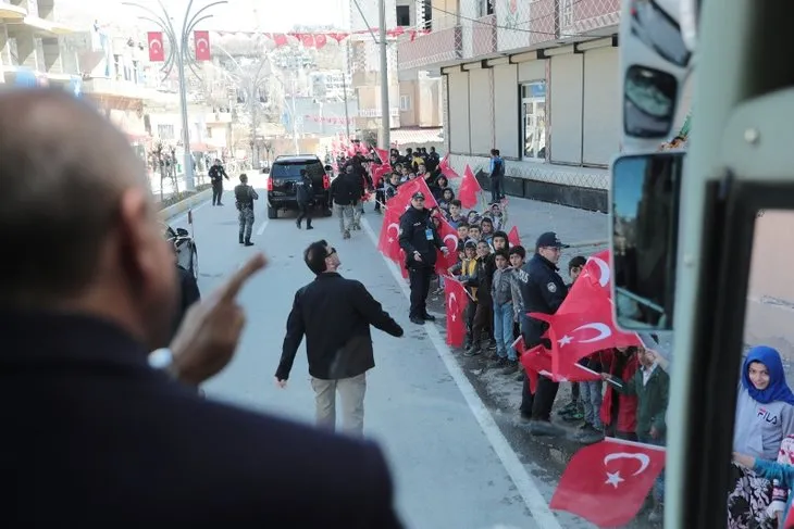 Başkan Erdoğan'a Şırnak'ta sevgi seli