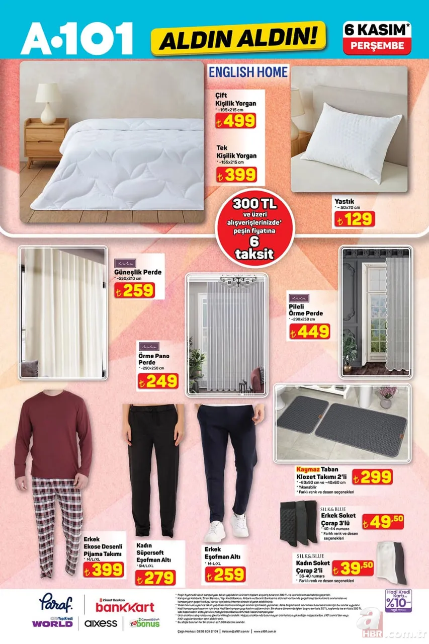 A101 indirimleri başlıyor! 6 Kasım’da hangi ürünler indirimde? Çamaşır makinesi, buzdolabı, perde… 11