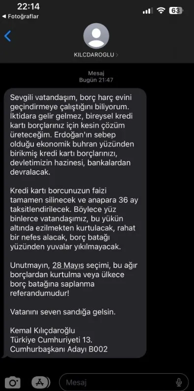 Kemal Kılıçdaroğlu’nun ‘SMS’li seçim propagandasına suç duyurusu - 3