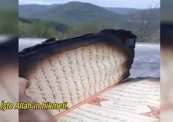 Sinop Ayancık’ta ilginç olay! Kül olan evdeki 2 Kur’an-ı Kerim yanmadı