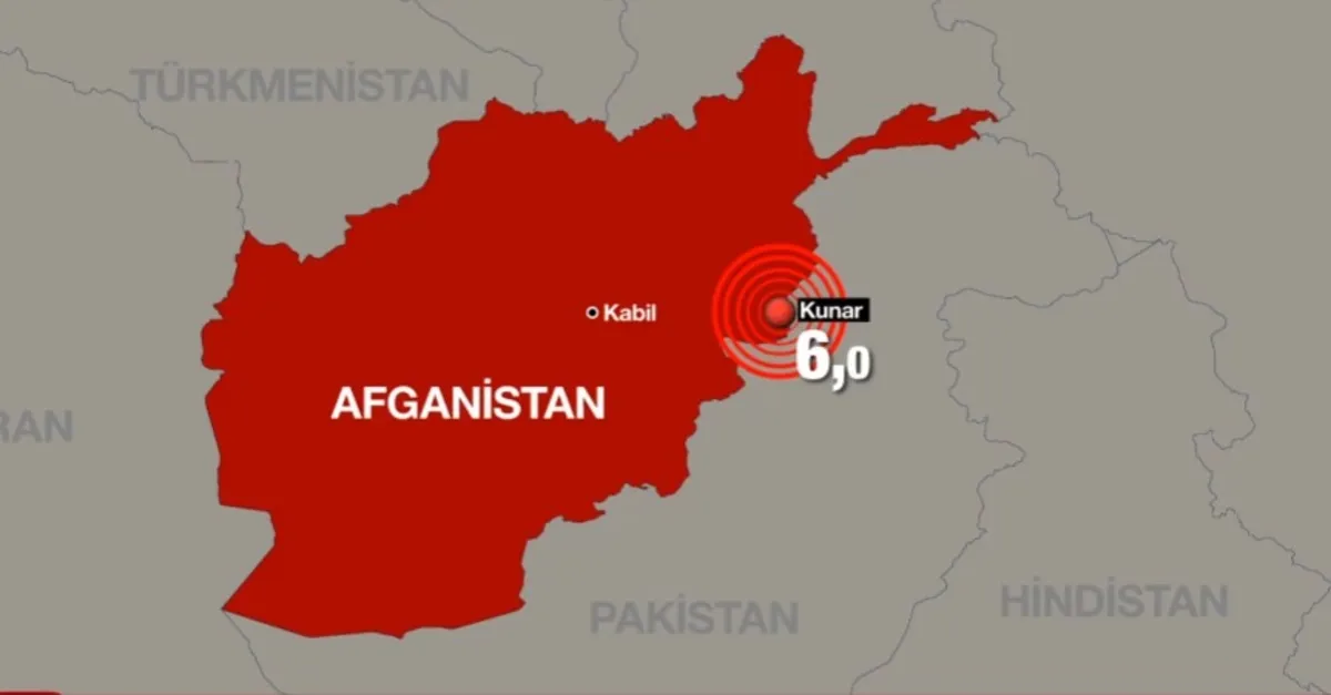 Afganistan'da 6 büyüklüğünde deprem