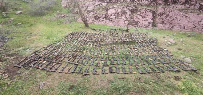 Irak kuzeyinde PKK’ya operasyon! Silahlar ele geçirildi