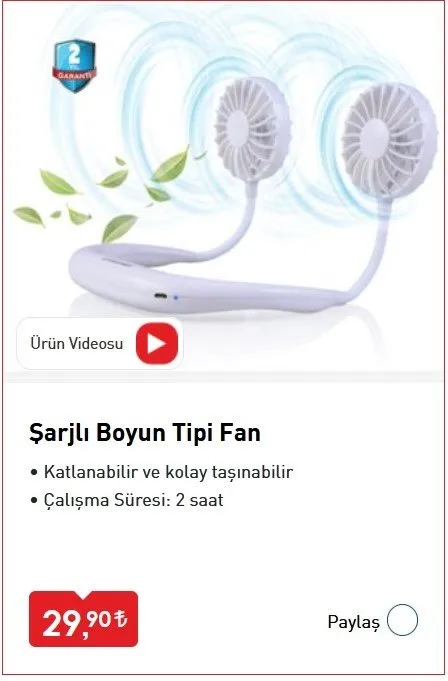 BİM aktüel 3 Temmuz 2020 kataloğu! Boyun tipi fan dikkat çekiyor! İşte BİM market cuma kampanyaları