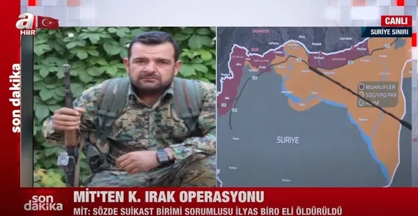 MİT PKK’nın sözde suikast birim sorumlusu İlyas Biro Eli’yi Sincar’da öldürdü