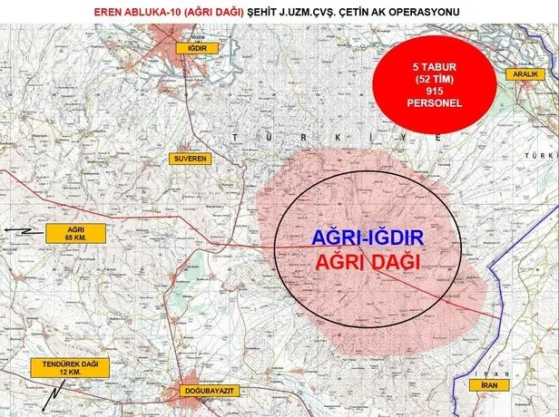 SON DAKİKA: İçişleri Bakanlığı: Eren Abluka-10 Ağrı Dağı Operasyonu başlatıldı