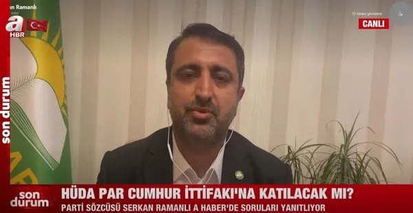 hudapar-cumhur-ittifakina-katilacak-mi-parti-sozcusu-av-serkan-ramanli-a-haberde-acikladi-yarin-1500te-duyurac-1678478711596.jpg HÜDA PAR Cumhur İttifakı'na katılacak mı? Parti Sözcüsü Av. Serkan Ramanlı A Haber'de açıkladı: Yarın 15.00'te duyuracağız - 3