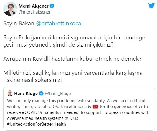 Son dakika: Sağlık Bakanı Fahrettin Koca'dan Meral Akşener'e yanıt - 2