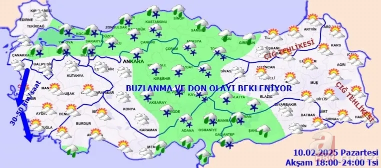 Bu sefer daha kuvvetli: Kar yağışı İstanbul'a dönüyor! MGM'den 10 Şubat Pazartesi hava durumu raporu 11